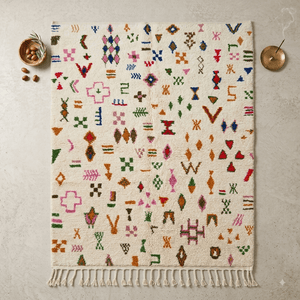 Tapis Azilal Confetti Symbolique | Yamiriam - YaMiriam