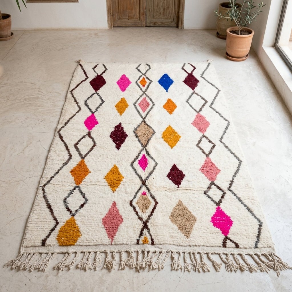 Tapis Azilal Losanges Colorés | Yamiriam - YaMiriam