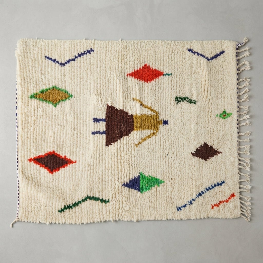 Tapis Azilal Losanges & Formes Abstraites | Yamiriam - YaMiriam