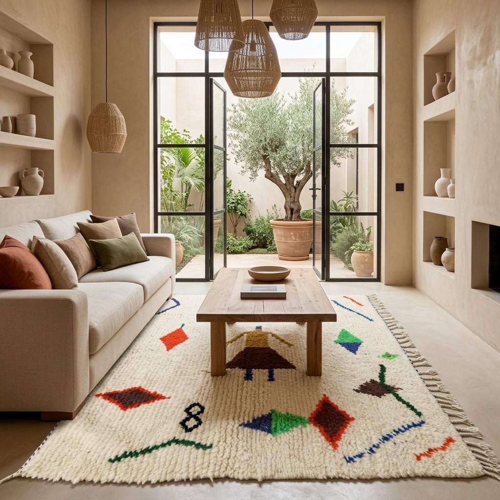 Tapis Azilal Losanges & Formes Abstraites | Yamiriam - YaMiriam