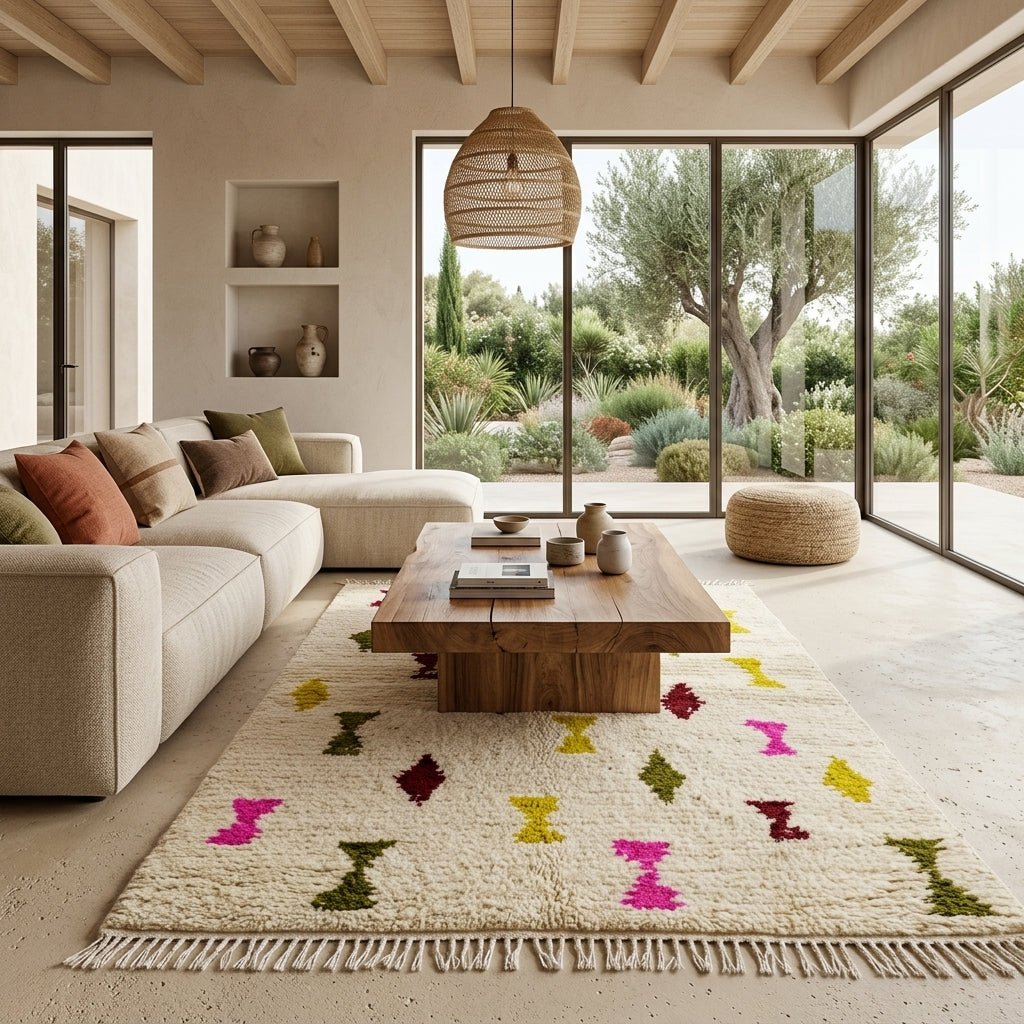 Tapis Azilal Sabliers & Losanges Multicolores | Yamiriam - YaMiriam