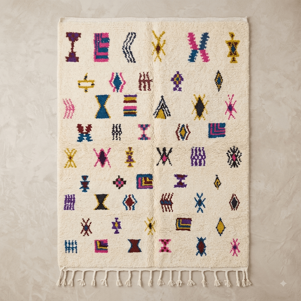 Tapis Azilal Symboles Amazighs | Yamiriam - YaMiriam