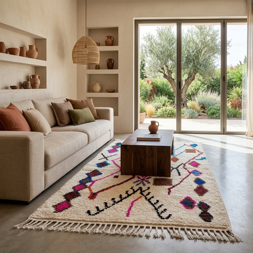 Tapis Azilal Symboles Étoilés & Géométrie | Yamiriam - YaMiriam