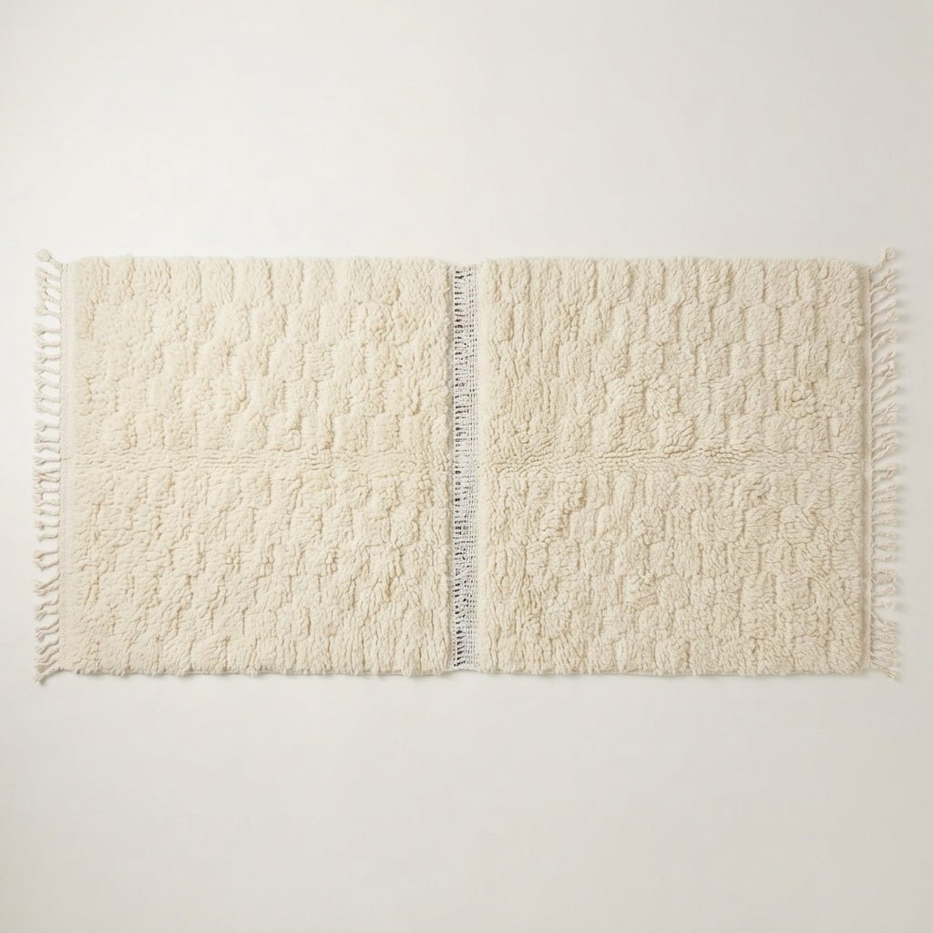 Tapis Beni Ourain Couloir Minimaliste 100x60 cm | Yamiriam - YaMiriam