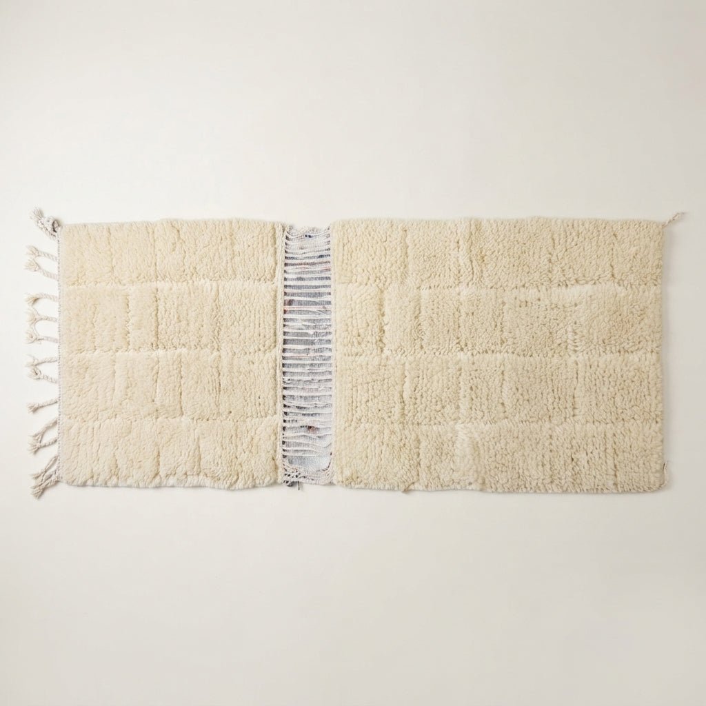 Tapis Beni Ourain Couloir Minimaliste 100x60 cm | Yamiriam - YaMiriam