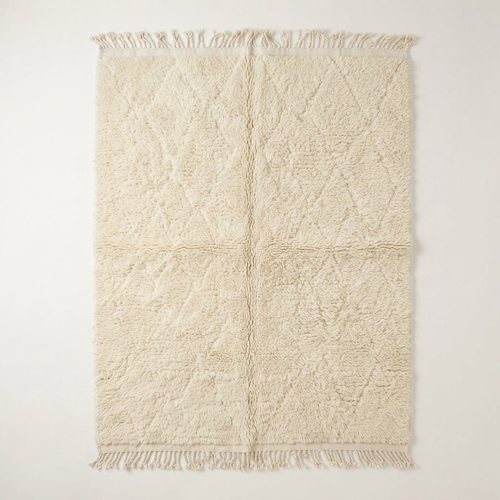 Tapis Beni Ourain Couloir Minimaliste 100x60 cm | Yamiriam - YaMiriam