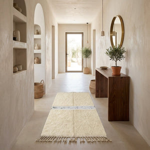 Tapis Beni Ourain Couloir Minimaliste 100x60 cm | Yamiriam - YaMiriam