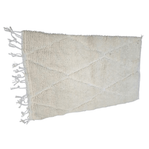 Tapis Beni Ourain Crème & Losanges Ton sur Ton | Yamiriam - YaMiriam