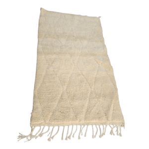 Tapis Beni Ourain Crème Ton sur Ton | Yamiriam - YaMiriam