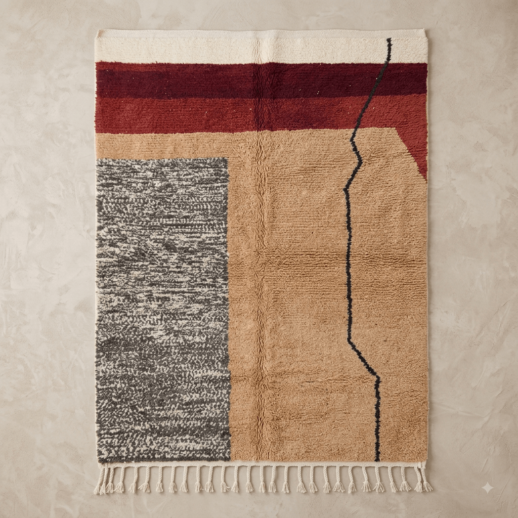 Tapis Berbère Abstrait Patchwork | Yamiriam - YaMiriam
