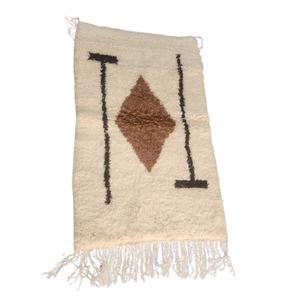 Tapis Berbère Losange Central & Lignes | Yamiriam - YaMiriam