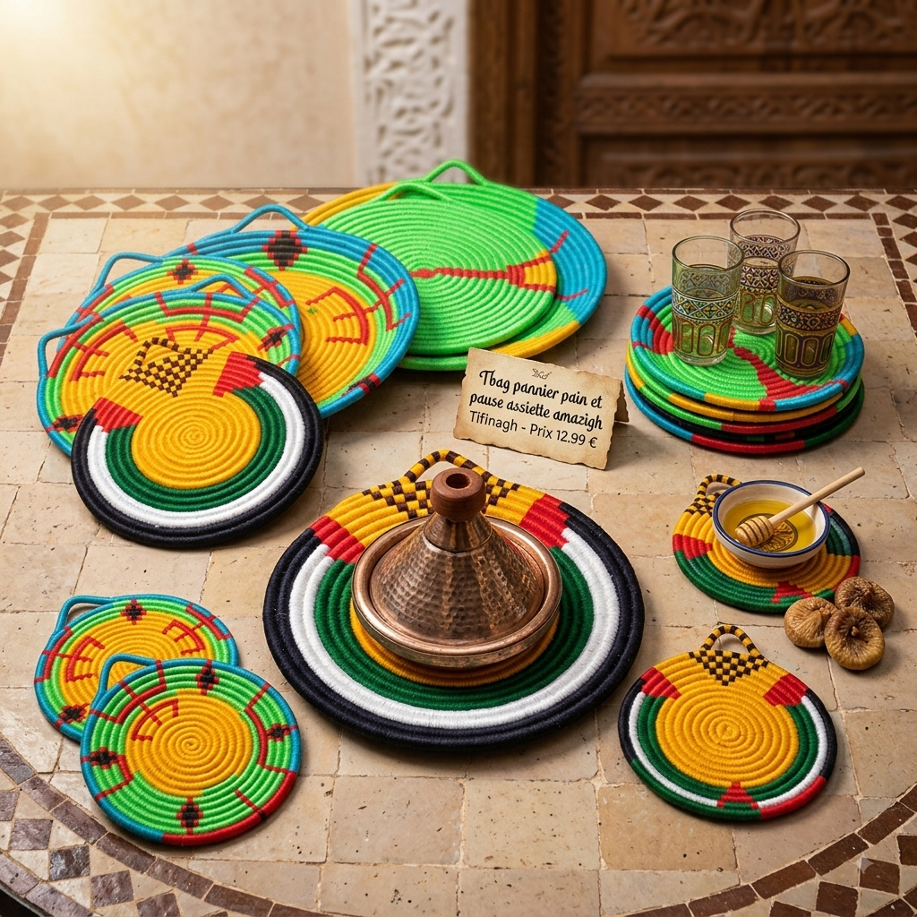 Tbag Panier Amazigh Tifinagh | Yamiriam - YaMiriam